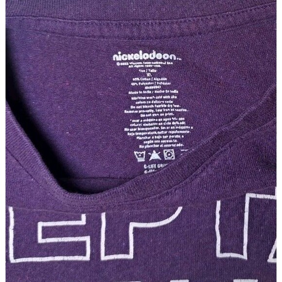 Rugrats Womens XL Purple White Reptar Tommy Chuckie Nickelodeon Graphic T-Shirt - Picture 3 of 6